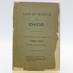 List of Works on China (First Edition)