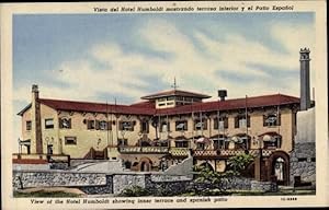 Bild des Verkufers fr Ansichtskarte / Postkarte Playas Ecuador, Hotel Humboldt, inner terrace, spanish patio zum Verkauf von akpool GmbH