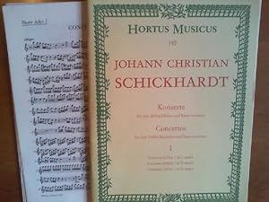 Bild des Verkufers fr Konzerte fr vier Altblockflten und Basso continuo. Band I: Concerto C-Dur, d-Moll, G-Dur. Partitur und 5 Stimmen. Herausgegeben von Richard Valentin Knab. Hortus Musicus 192. zum Verkauf von Buch-Galerie Silvia Umla