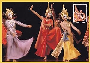 Thailand Dancers at The King & I London Palladium Gala Postcard