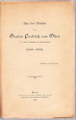 Aus den Briefen (1849-1855).