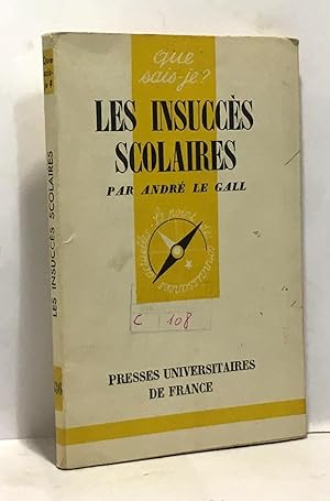 Seller image for Les insuccs scolaires for sale by crealivres