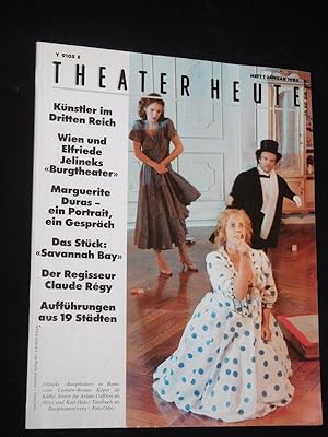 Theater heute, Heft 1, Januar, 1986. Mit Stückabdruck: SAVANNAH BAY von Marguerite Duras