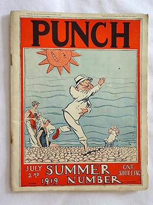 PUNCH or The London Charivari, Vol CLVII, No 4069, Summer Number, 2 July 1919. Original Magazine.