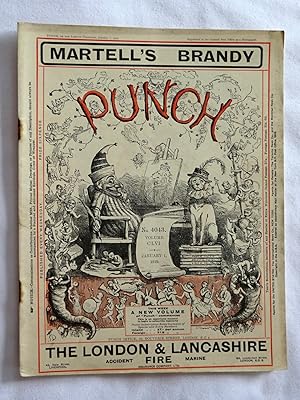 PUNCH or The London Charivari, Vol CLVI, No 4043. 1 January 1919. Original Magazine.