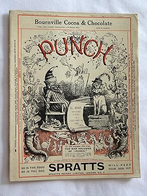 PUNCH or The London Charivari, Vol CLVI, No 4046. 22January 1919. Original Magazine.