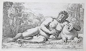 [Antique print, etching/ets, Rome] Silenus [Segmenta nobilium signorum et statuarum.], publishe...