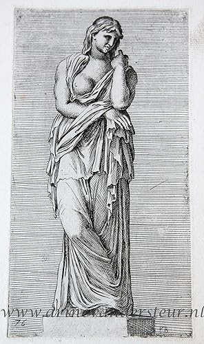 [Antique print, etching/ets, Rome] Vetruria or Silence ['Segmenta nobilium signorum et statuarum....