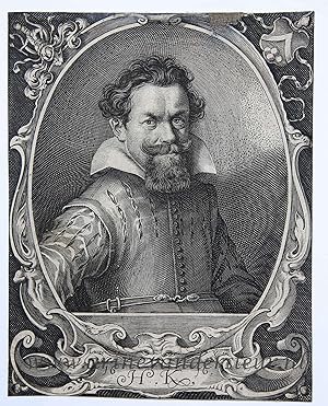 [Original engraving/gravure] Portrait of Hans Kellerthaler/Portret van artiest Hans Kellerthaler.