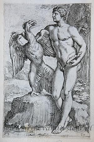 [Antique print, etching/ets, Rome] Ganymede /Ganymedes ['Segmenta nobilium signorum et statuarum....