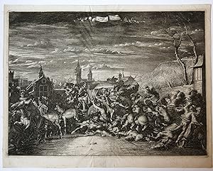 [Original etching/ets] 't'Wegh Voeren van Prins Willem van Furstenberg'; capture of Wilhelm von F...