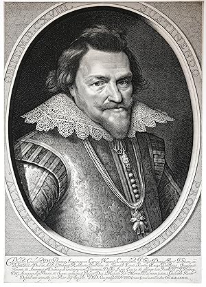 [Original engraving/gravure] Portrait of 'Philippi Guilielmi'; Filips Willem, prins van Oranje, P...