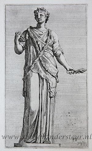 [Antique print, etching/ets, Rome] Baccho in Capitolio / Bacchus ['Segmenta nobilium signorum et ...