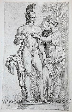 [Original etching/ets] Hadrian and his wife; Mars and Venus ['Segmenta nobilium signorum et statu...