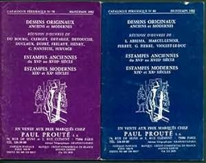 Dessins Originaux: Anciens et Modernes, No. 78 & 80. [Two Auction Catalogues].