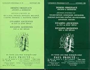 Dessins Originaux: Anciens et Modernes, No. 76 & 77. [Two Auction Catalogues].