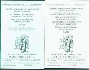 Dessins Originaux Moderns, No. 64 & 73. [Two Auction Catalogues].