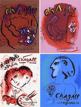 Imagen del vendedor de Chagall Lithographe. Vols. I, II, III, IV. First editions. a la venta por Wittenborn Art Books