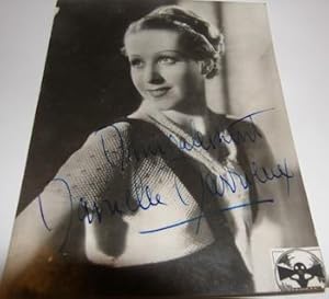 Seller image for Photo autographed by Danielle Darrieux. for sale by Wittenborn Art Books