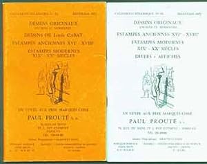 Dessins Originaux: Anciens et Modernes, No. 53 & 55. [Two Auction Catalogues].