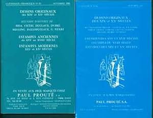 Dessins Originaux: des XIX et XX Siécles, No. 81 & 89. [Two Auction Catalogues].