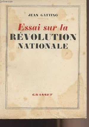 Seller image for Essai sur la rvolution nationale for sale by Le-Livre