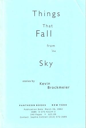 Bild des Verkufers fr Things That Fall From the Sky zum Verkauf von Kenneth Mallory Bookseller ABAA
