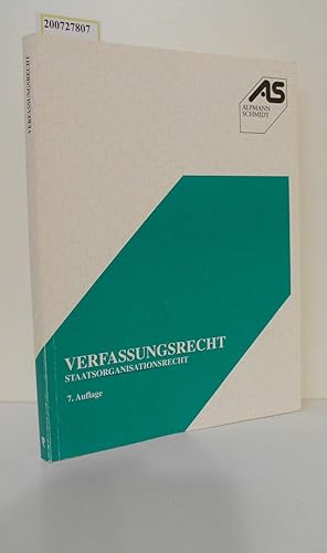 Bild des Verkufers fr Verfassungsrecht : Staatsorganisationsrecht / Bearb.: Horst Wstenbecker zum Verkauf von ralfs-buecherkiste