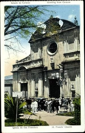 Ansichtskarte / Postkarte Caracas Venezuela, Iglesia de San Francisco, St Francis' Church