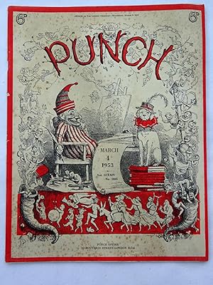 PUNCH or The London Charivari, Vol CCXXIV, No 5865. 4 March 1953 Original Magazine.