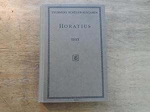 Bild des Verkufers fr Die Gedichte des Q. Horatius Flaccus zum Verkauf von Ratisbona Versandantiquariat