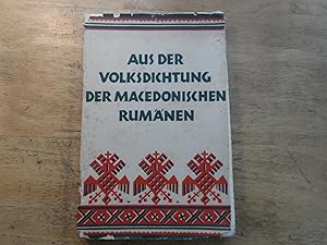 Seller image for Aus der Volksdichtung der macedonischen Rumnen for sale by Ratisbona Versandantiquariat