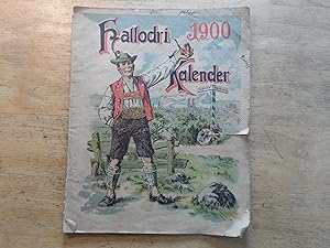 Bild des Verkufers fr Hallodri Kalender 1900 zum Verkauf von Ratisbona Versandantiquariat