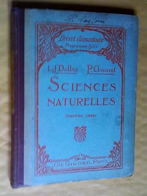 Seller image for Sciences naturelles du brevet lmentaire et des coles primaires suprieures. Deuxime anne for sale by Claudine Bouvier