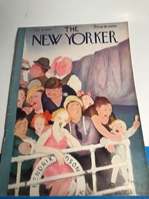 Seller image for NEW YORKER MAGAZINE JULY 21 1934 for sale by Abound Book Company