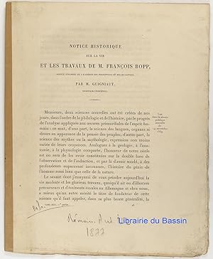 Notice historique sur la vie et les travaux de M. François Bopp