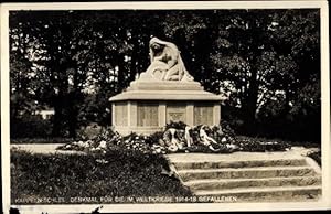 Bild des Verkufers fr Ansichtskarte / Postkarte Kappeln an der Schlei, Krieger Denkmal Weltkrieg 1914 1918 zum Verkauf von akpool GmbH