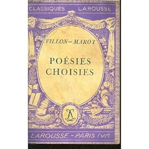 Seller image for Posies choisies Larousse for sale by Des livres et nous