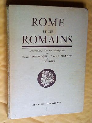 Image du vendeur pour ROME ET LES ROMAINS - littrature histoire antiquits mis en vente par Claudine Bouvier