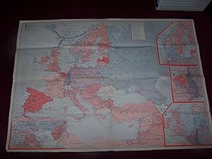 Current History War Map(1940) with Captain Bryan's Pacific War Atlas 2 Items