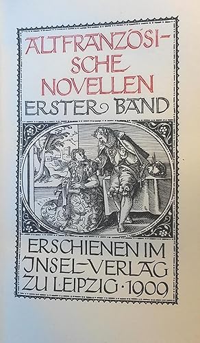 Immagine del venditore per Altfranzsische Novellen. In zwei Bnden. venduto da Antiquariat Matthias Wagner