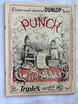 PUNCH or The London Charivari, Vol CLXXXV, No 4826, 20 December 1933. Original Magazine.