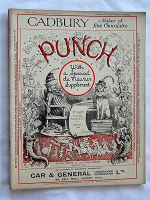 PUNCH or The London Charivari, Vol CCXXXVI, No 4837, 7 March 1934. Original Magazine, with George...