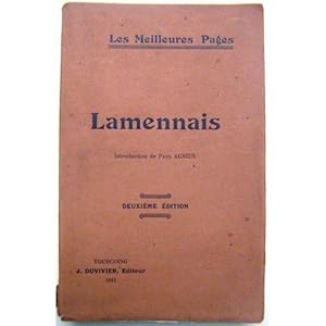 Seller image for Les meilleures pages - introduction de P. Agnius - nouvelle edition - for sale by Des livres et nous