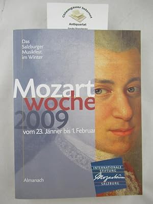 Bild des Verkufers fr Mozartwoche 2009. 23. Jnner bis 1. Februar. Das Salzburger Musikfest im WInter. Almanach. zum Verkauf von Chiemgauer Internet Antiquariat GbR