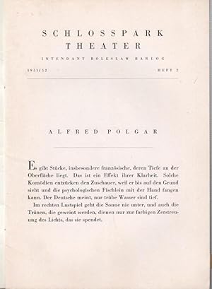 Seller image for Die gelehrten Frauen. Programmheft 2 der Spielzeit 1951 / 1952. Inszenierung: Willi Schmidt, mit u. a.: Berta Drews, Aribert Wscher, Gerty Soltau, Walter Blum. for sale by Antiquariat Carl Wegner