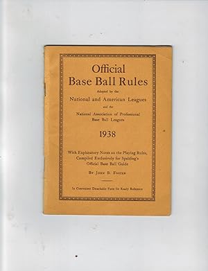 OFFICIAL BASE BALL RULES ADOPTED BY THE NATIONAL AND AMERICAN LEAGUES AND THE NATIONAL ASSOCIATIO...