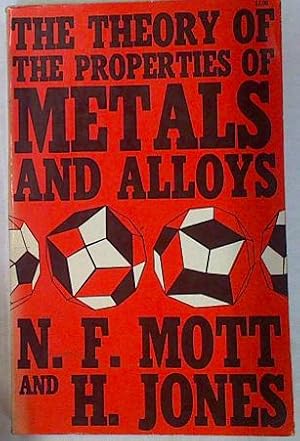 Image du vendeur pour The theory ofthe properties of metals and alloys mis en vente par Almacen de los Libros Olvidados