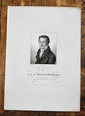 Bild des Verkufers fr Stahlstich-Portrt von Nordheim nach Gutbier. Dr. C. G. Bretschneider. zum Verkauf von Antiquariat Thomas Rezek