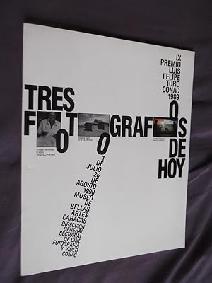 Imagen del vendedor de Tres Fotografos De Hoy Ix Premio Luis Felipe Toro Conac 1989 a la venta por Libreria Babel
